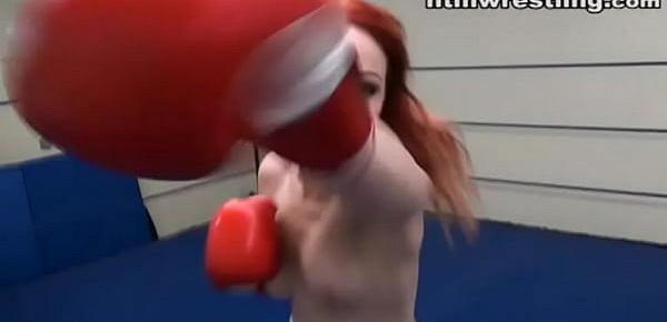  White Girls Strip Fight Boxing Match